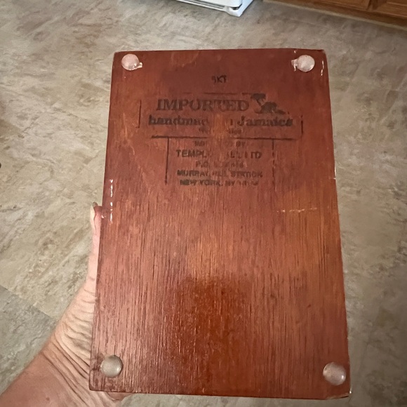 Vtg Handmade Cigar Box handbag / handled box - Picture 10 of 14